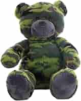 迷彩柄テディベア テディベア ミリタリー仕様 約25cm 軍隊 迷彩柄 BEAR FORCES of